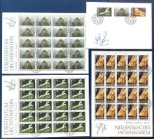 1989 Liechtenstein Mineralien - Bogensatz ET + FDC