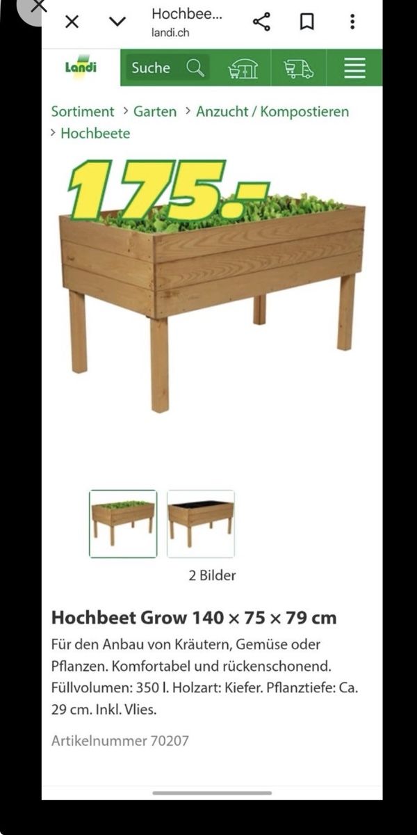 Articoli in legno: Hochbeet  – Usato da Brüttisellen venduto da Guzzi010 3