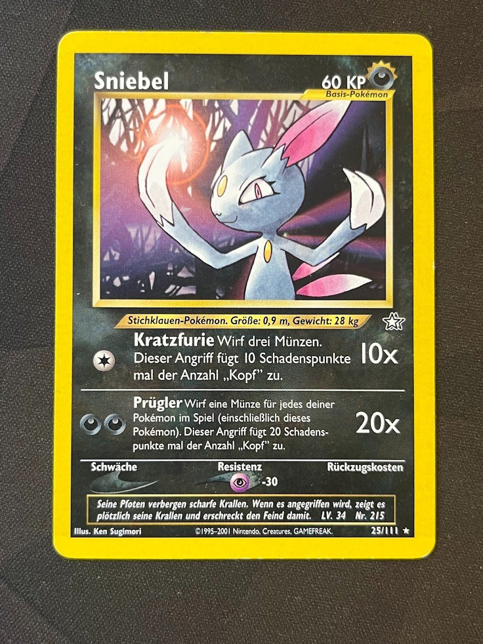 Pokémon Carte collezionabili: Pokemon -  Sniebel 25/111 Neo  – Usato da schaan venduto da Schokoloco