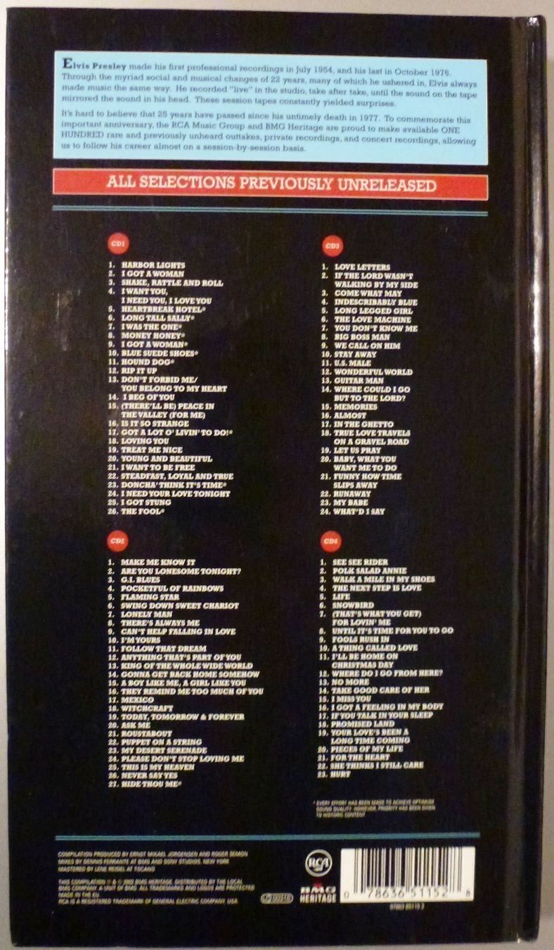 CDs: Elvis Presley - Today, tomorrow and forever 4CD-Box 2002 – D'occasion à Tübach par JamesStone 2