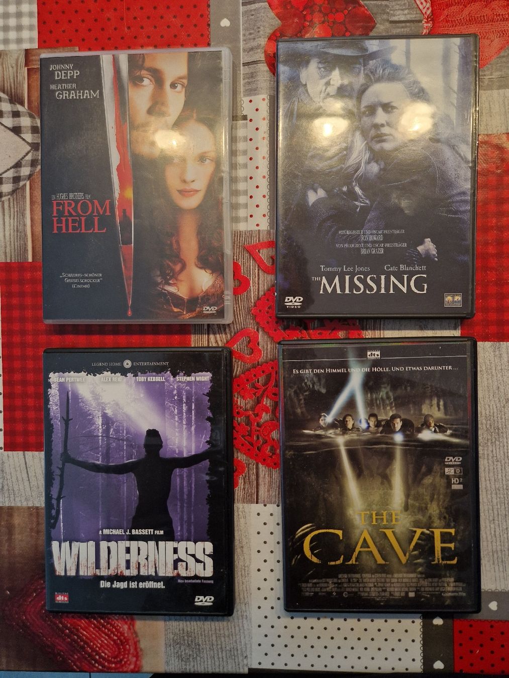 Alle DVDs: Horrorfilme (From Hell, Wilderness, the Cave, the Missing) – Gebraucht aus Glis von mic_2ht8