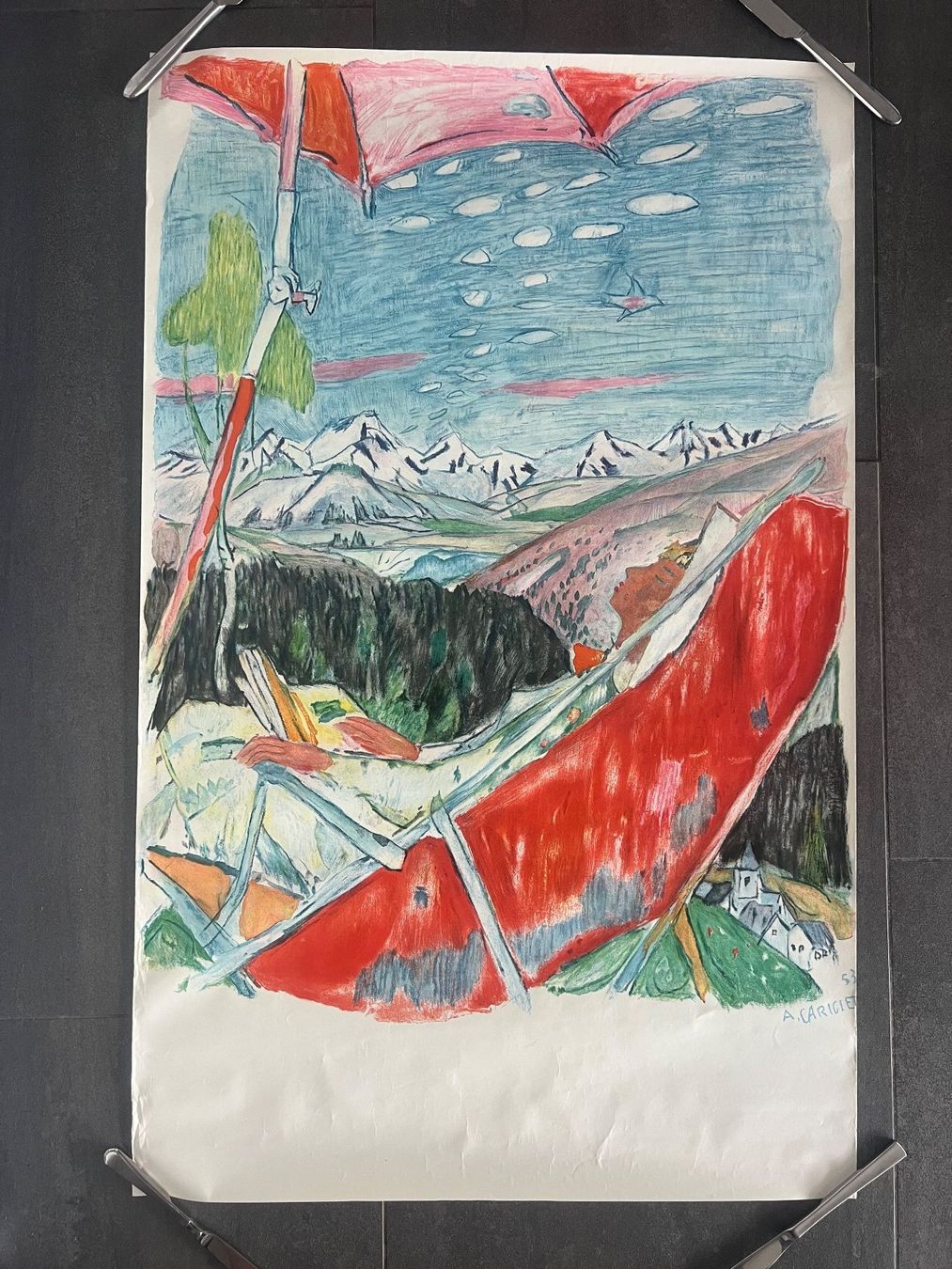 Grafica & Litografie: Alois Carigiet, Farblithografie – Usato da Rain venduto da Pic-Ass 1