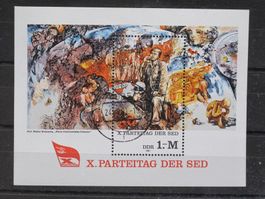 DDR 1981 10.Parteitag  Block 63 gest
