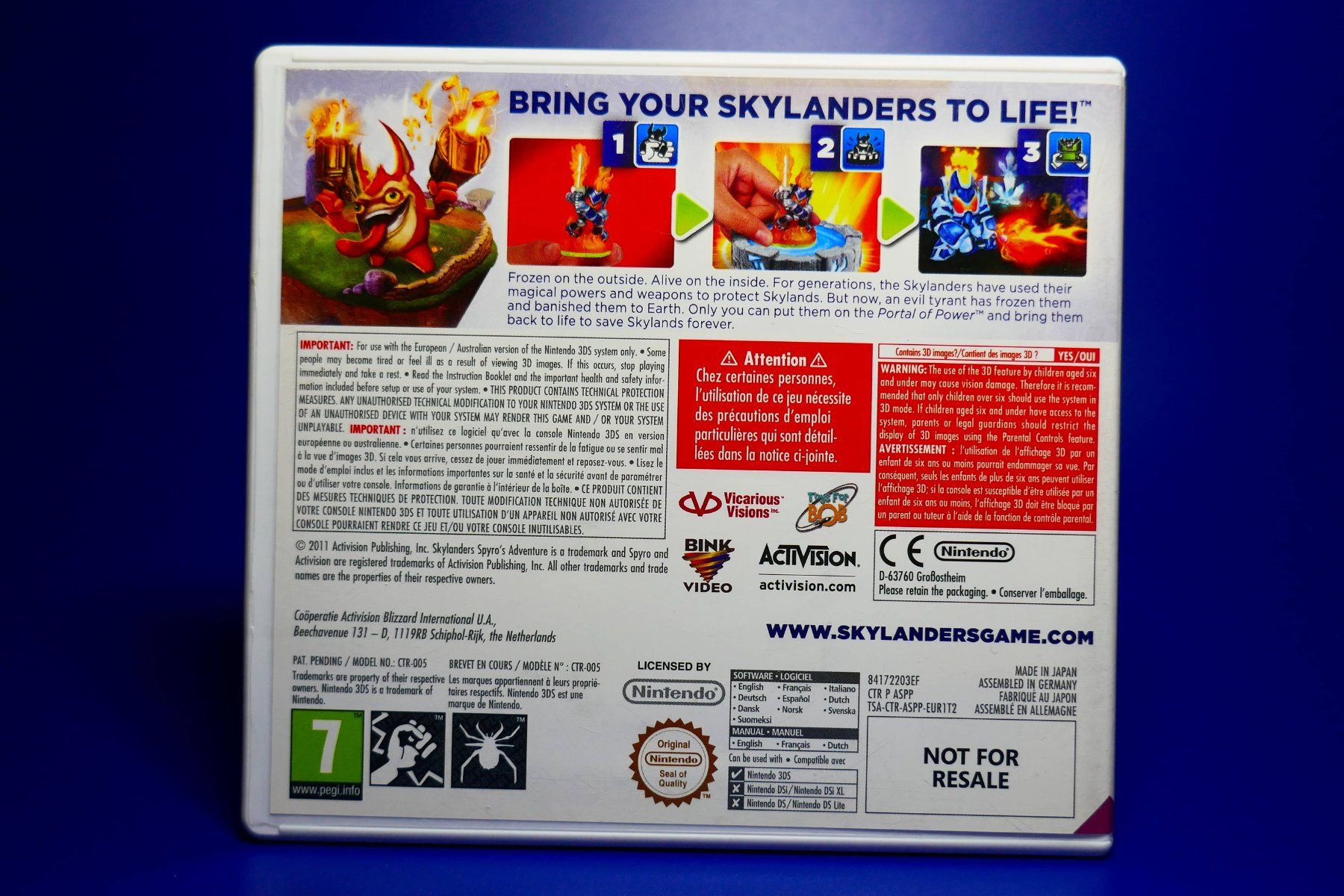 Nintendo Giochi: Skylanders : Spyro's Adventure - Nintendo 3DS – Usato da Vuarrens venduto da Espace-Retro 5