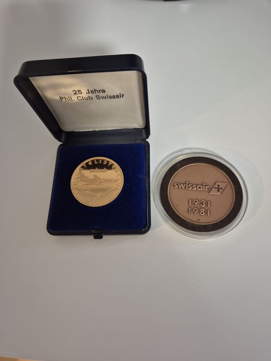 Medaglie: Swissair medaille – Usato da Zürich venduto da gug_5smd