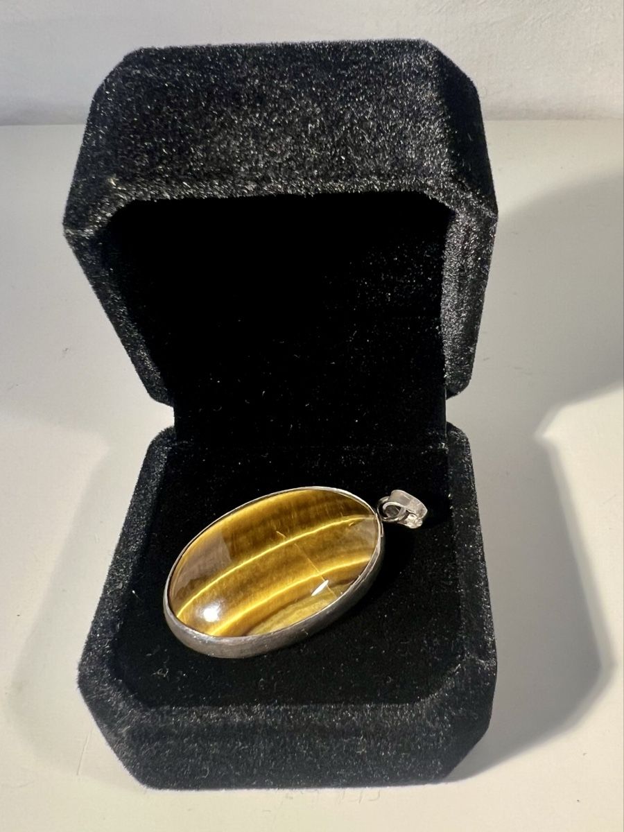 Ciondoli: Pendentif Oeil de Tigre Argent 925 – Usato da Genève venduto da DELIRBEADS 1