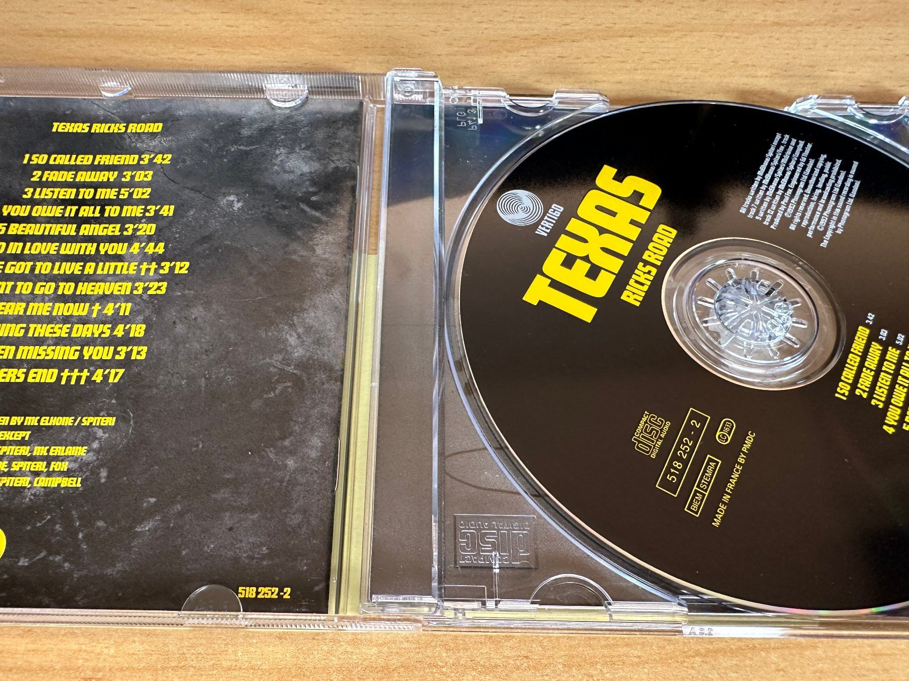 CD: Texas – Ricks Road – Usato da Rikon im Tösstal venduto da Alpenmutz 2