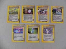 7 Pokémon Sammelkarte von Jahr 2002 Trainer Text Deutsch