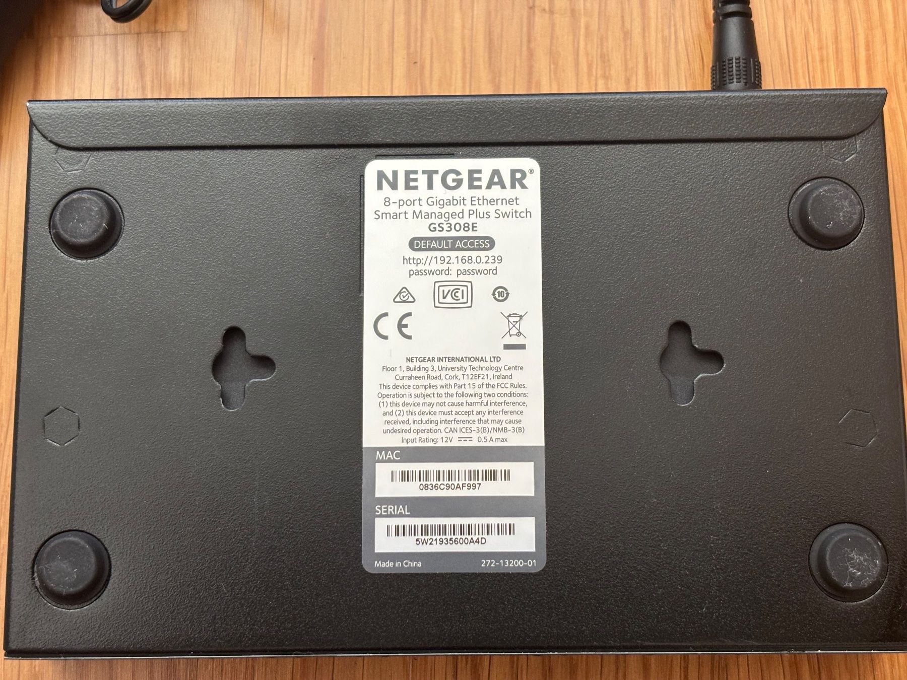 Netgear Modem & Router: NETGEAR 8-Port Gigabit Smart Managed Plus Switch GS308E – Usato da Schötz venduto da remo8239 2