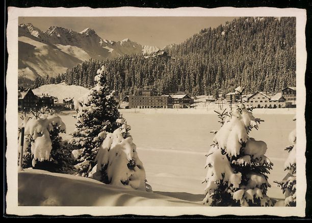 Cartoline postali: AK Arosa, Am Obersee – Usato da Berlin venduto da bartko-reher