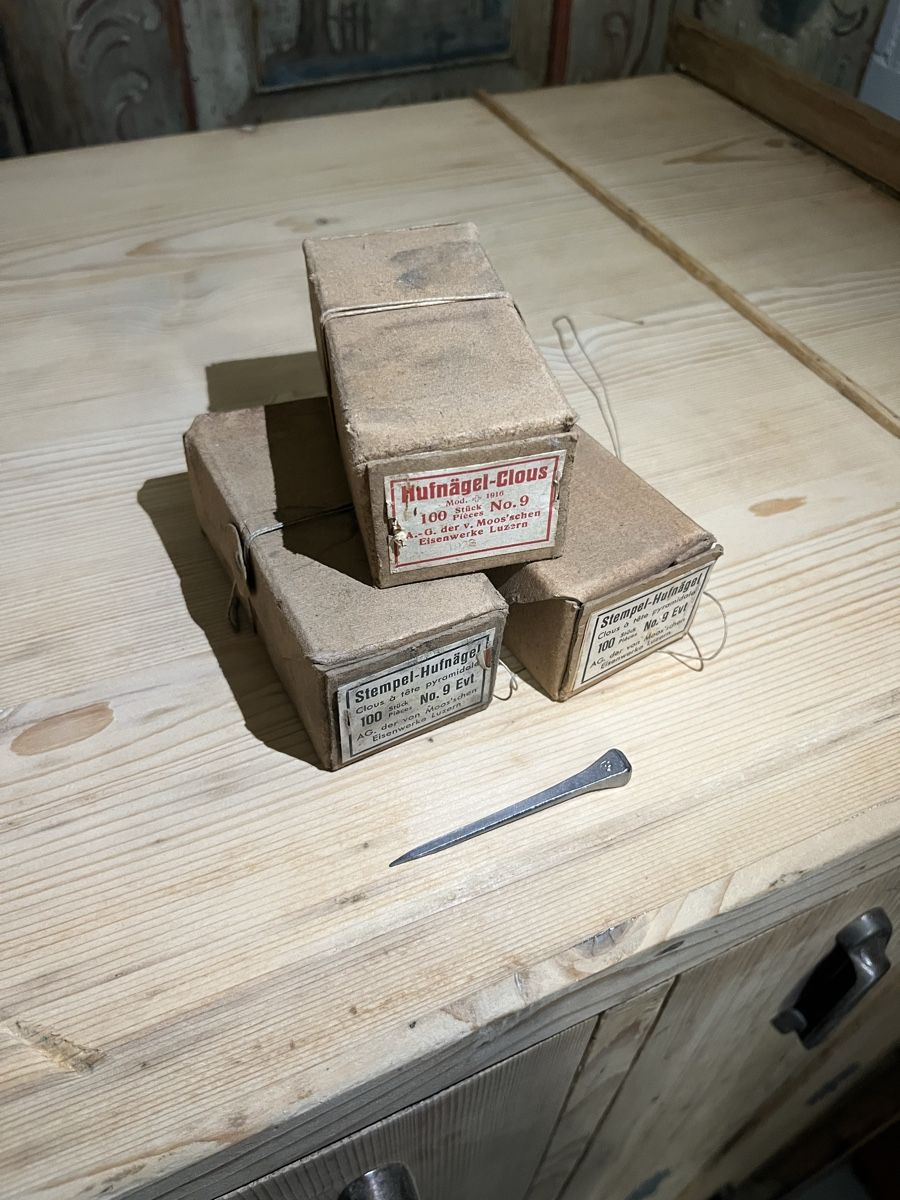 Schweizer Armee Tutti gli attrezzi: 30 Pack Hufnägel 7cm lang der Schweizer Armee – Usato da Ottikon venduto da san_w99n 1