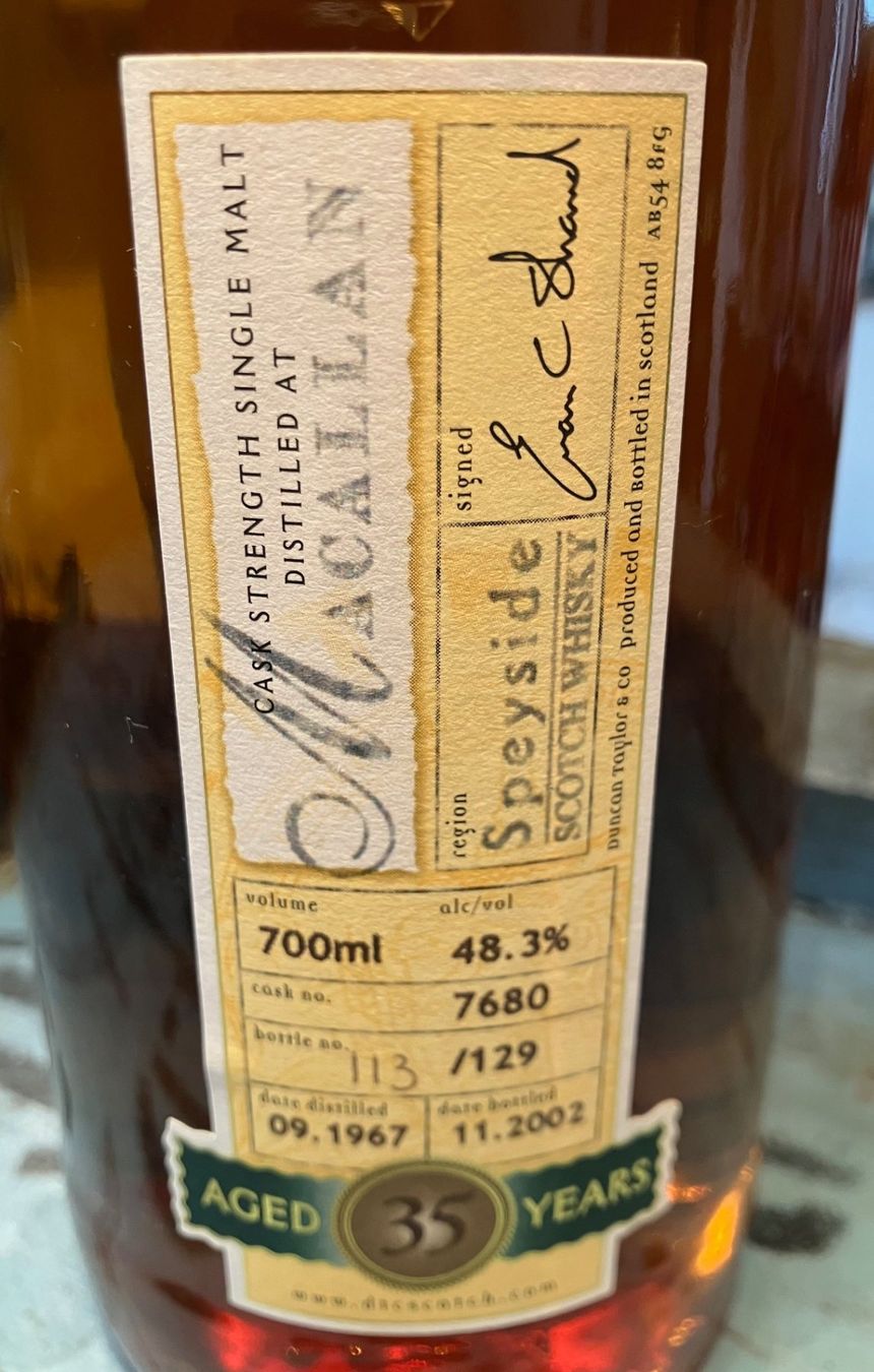 Macallan Spiritueux: Macallan 1967 35 Years Duncan Taylor – Neuf (Voir description) à Aarwangen par concorde58 1