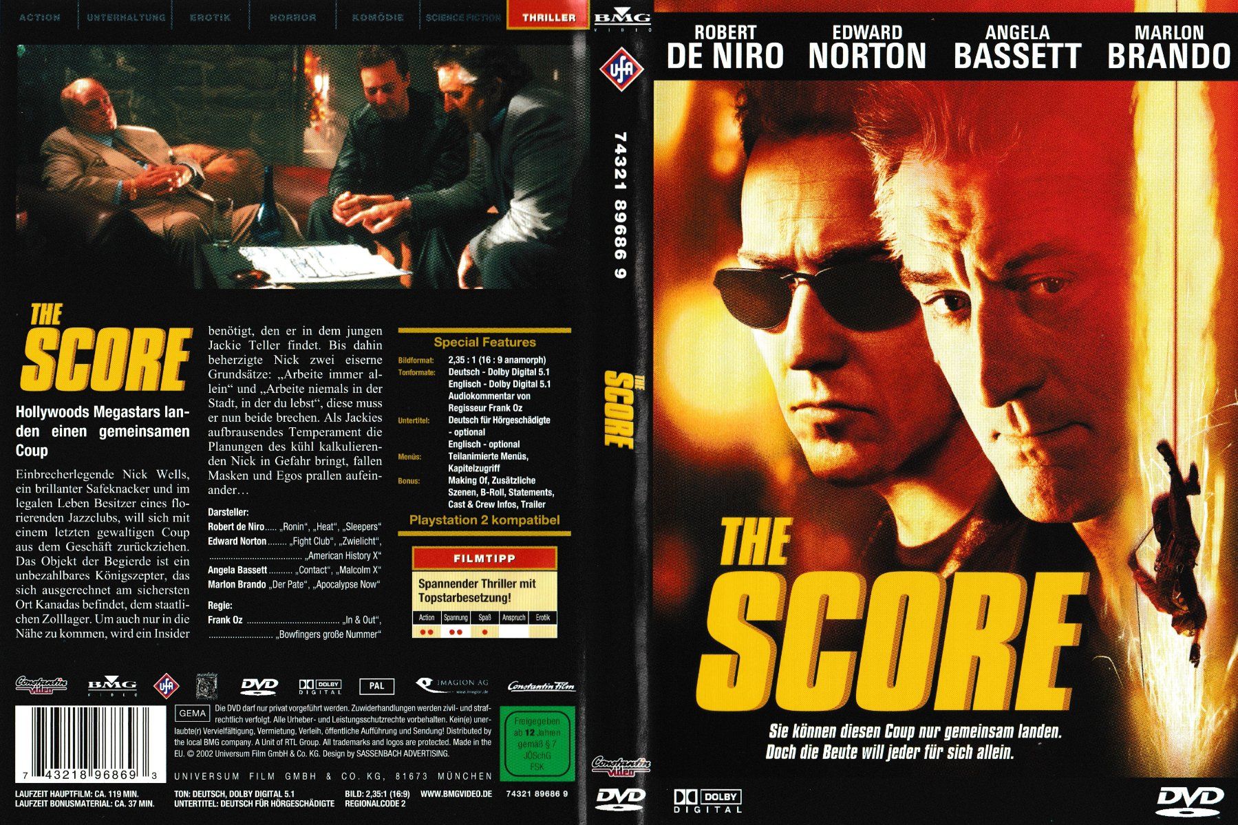 Tutti i DVDs: DVD - The Score – Usato da Langnau am Albis venduto da MediaRescuerKeLoX