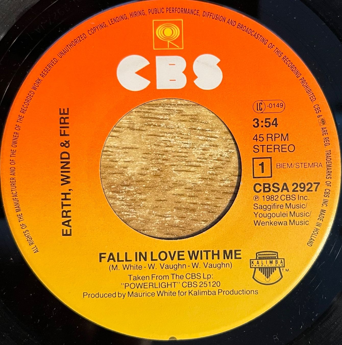 Vinyles: EARTH, WIND & FIRE - FALL IN LOVE WITH ME – D'occasion à Bussigny par vinyl-pas-cher 2