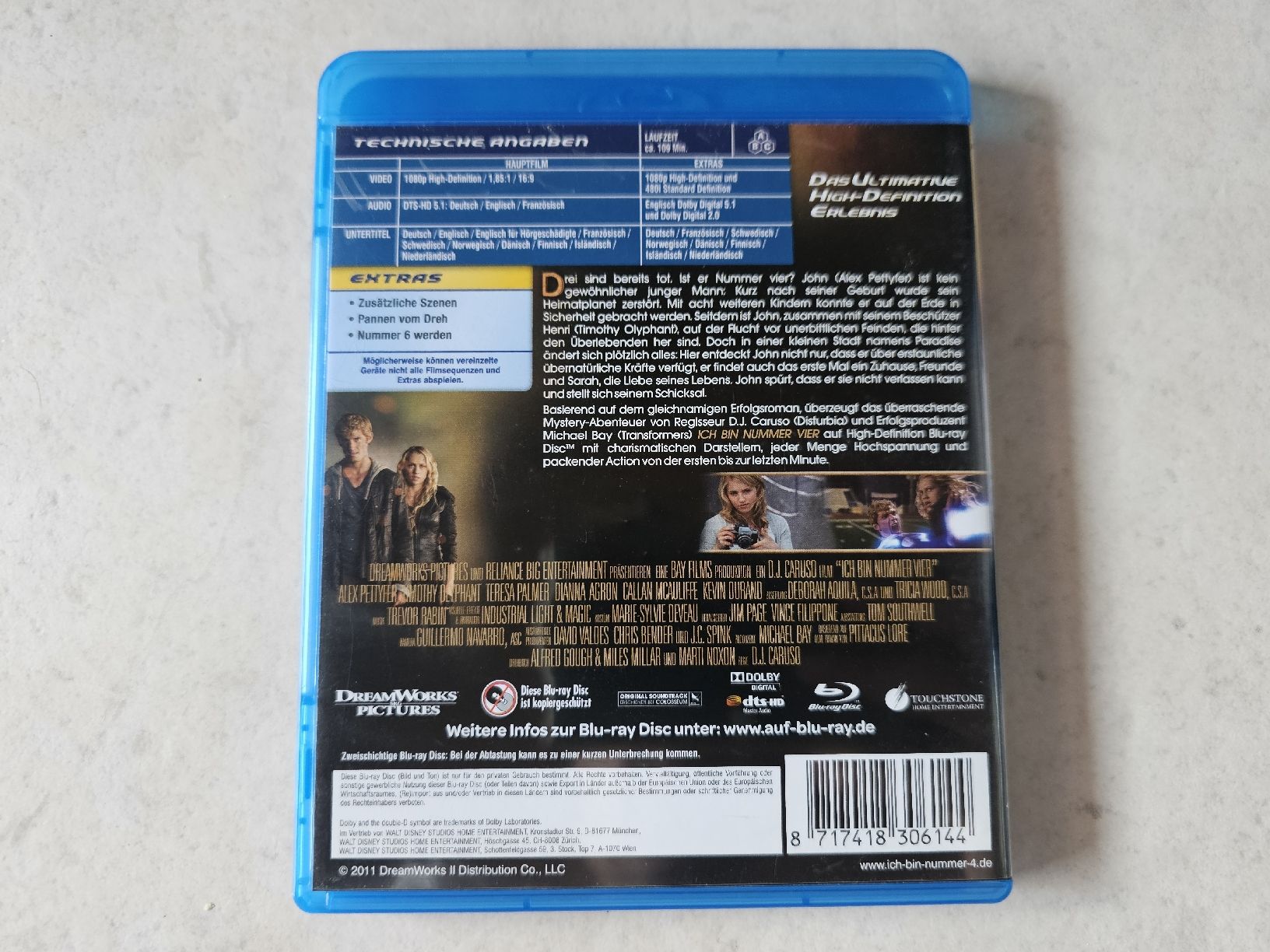 Alle DVDs: Ich bin Nummer Vier  /  Bluray – Gebraucht aus Schneisingen von backstore24 1