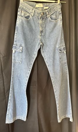 Gap Flare Cargo Jeans, Y2K Style, Size 4 - Great Deal!
