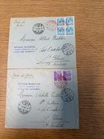 2 seltene Briefe Julier Pass für Autos gesperrt 1935 