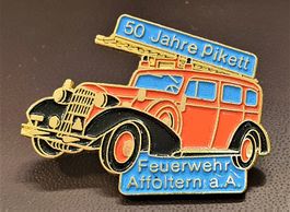 P620 Pin Auto Oldtimer Feuerwehr Affoltern a.A. 50 J. Pikett