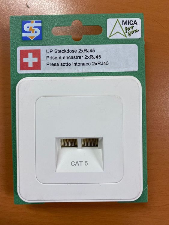 RJ45 Doppeldose UP, neu (Neu und originalverpackt) in Münchwilen AG für ...