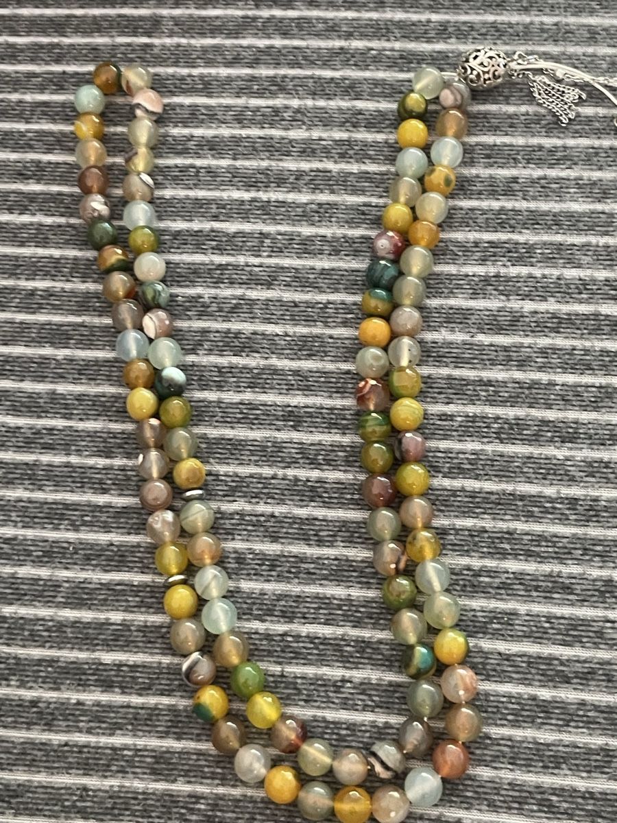 Catenine: Agate-Perlenkette, wunderschöne Farben, ideal als Frühlings- – Nuovo (secondo la descrizione) da Luzern venduto da M.Ai