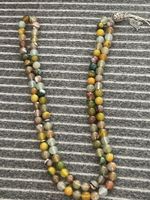 Agate-Perlenkette, wunderschöne Farben, ideal als Frühlings-