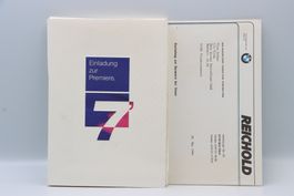 BMW 7er 1994 Prospekt Einladungs Set