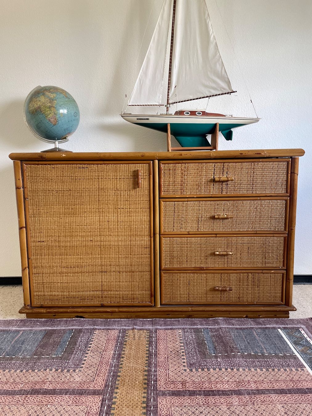 Mid Century Bambus Rattan Design Kommode 1 Tre 4 Schubladen (Gebraucht) in  Zrich fr CHF 215  nur Abholung auf Ricardo kaufen