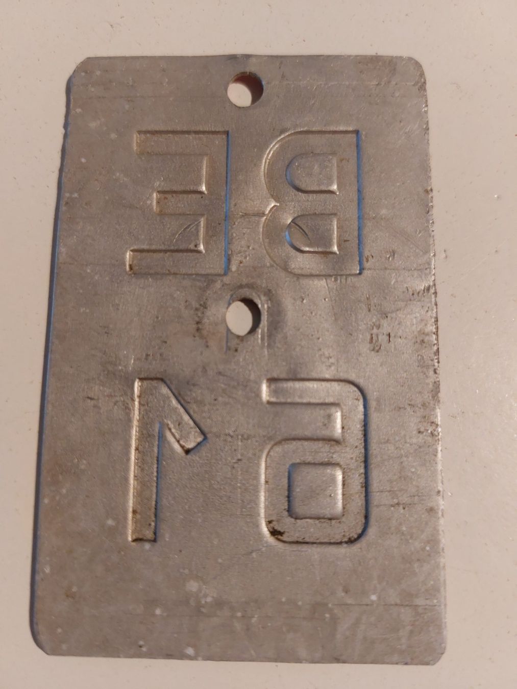 Sachs Insegne: Velonummer BE 61 plaque Velo – Usato da Schenkon venduto da Uhu007 1