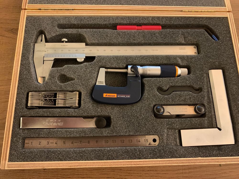 6-teiliges Teleskop-Messwerkzeug Set | Innendurchmesser 8-150mm | Präzisions Messlehren