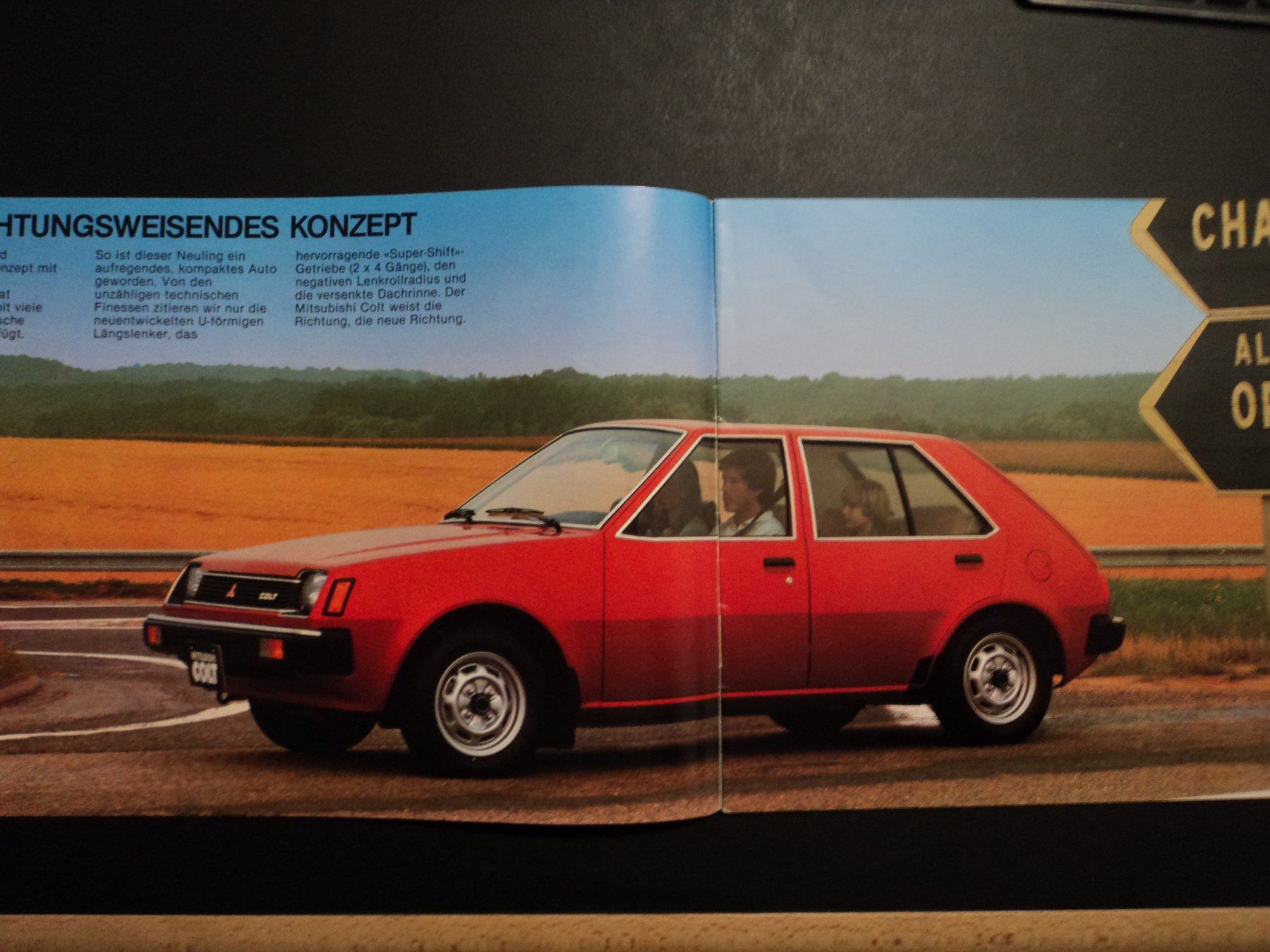 Mitsubishi Dokumente: Prospekt Mitsubishi Colt 1979 – Gebraucht aus Schwarzenburg von modelCARama
