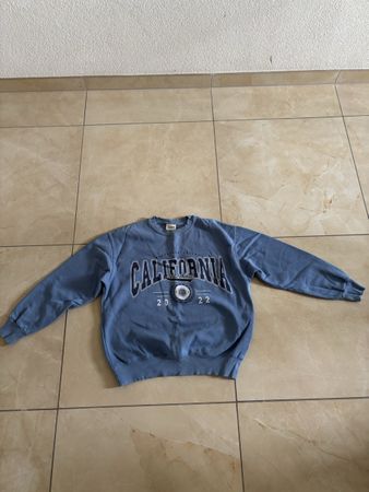 Sweatshirt Pull&Bear bleu motif California