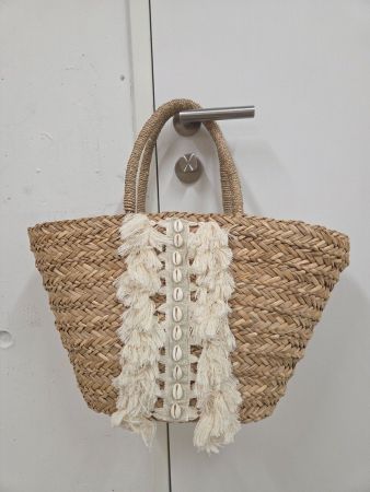 Shopper geflochten / Einkaufskorb / Strandtasche