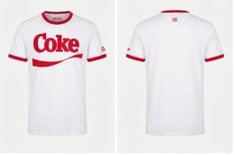 Coca-Cola x MC2 Saint Barth Ringer-T-Shirt – Gr. L neuwertig