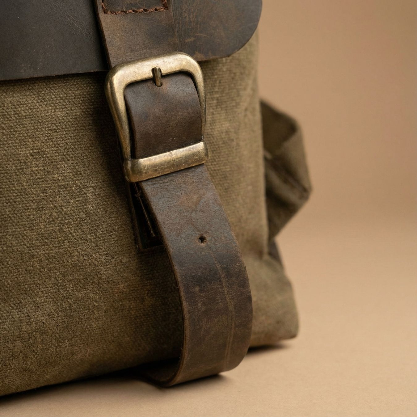 Rucksäcke: Vintage Leather & Canvas Backpack - Great for Fall Hikes! – Neu und originalverpackt aus Basel von ahm_99cw 2