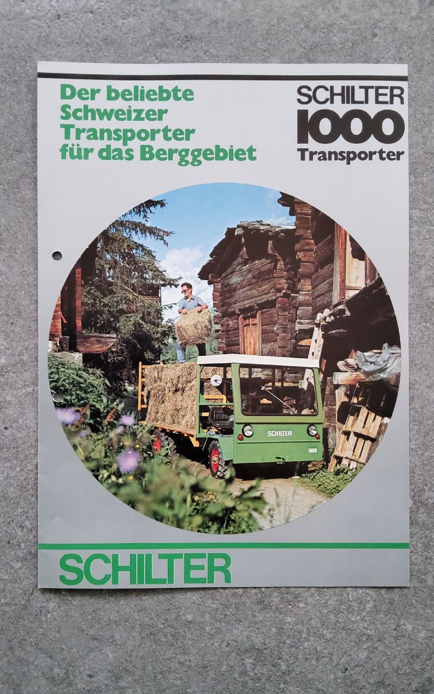 Schilter Documents: Schilter 1000 Transporter – D'occasion à Holziken par douglas70