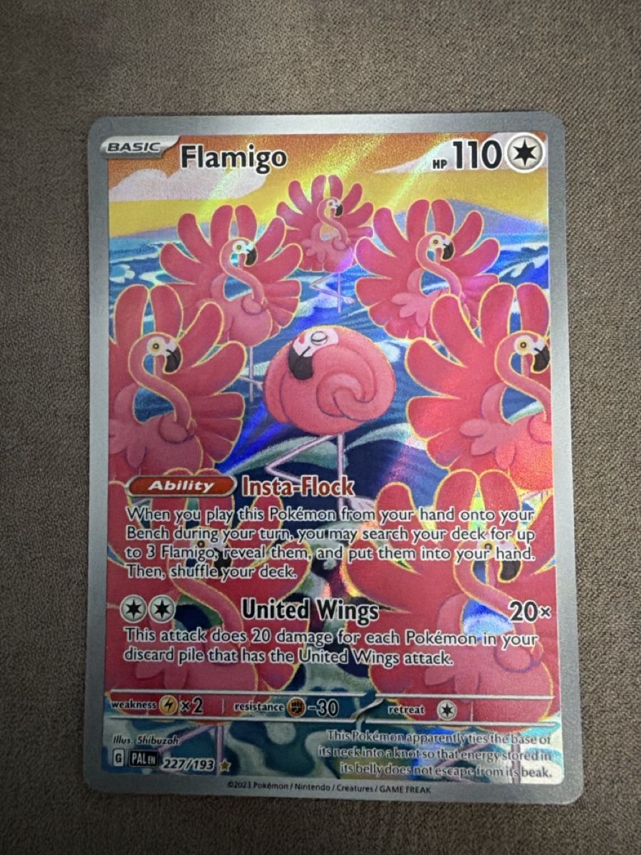 Pokémon Carte collezionabili: Pokemon flamigo 227 – Nuovo (secondo la descrizione) da Massagno venduto da pokecoach