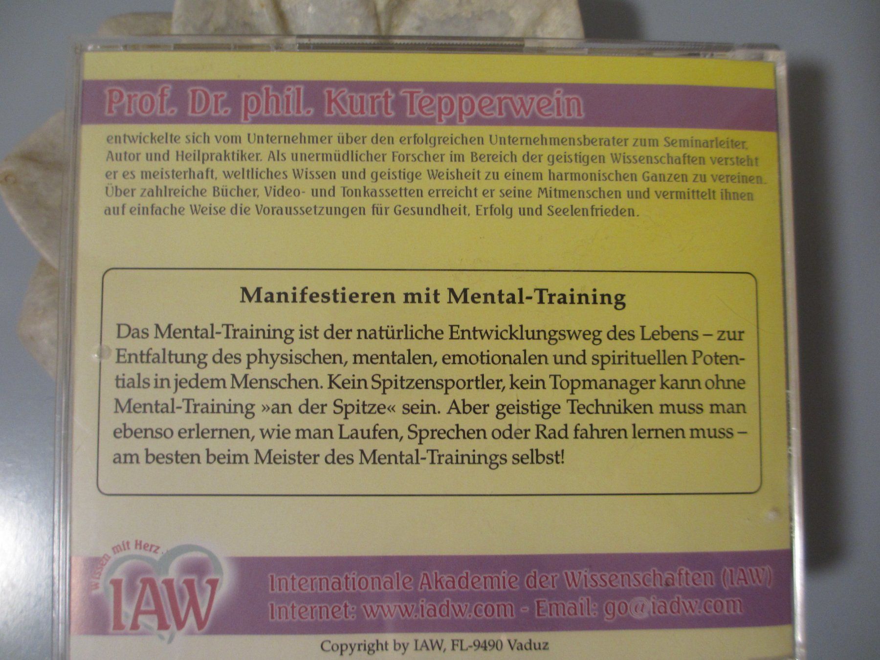 CD: Tepperwein CD: Manifestation mit Mental-Training – Nuovo (secondo la descrizione) da Herisau venduto da fan_h9qj 3
