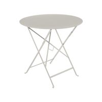 FERMOB BISTRO TISCH Ø 77 CM LEHMGRAU, GEBRAUCHT
