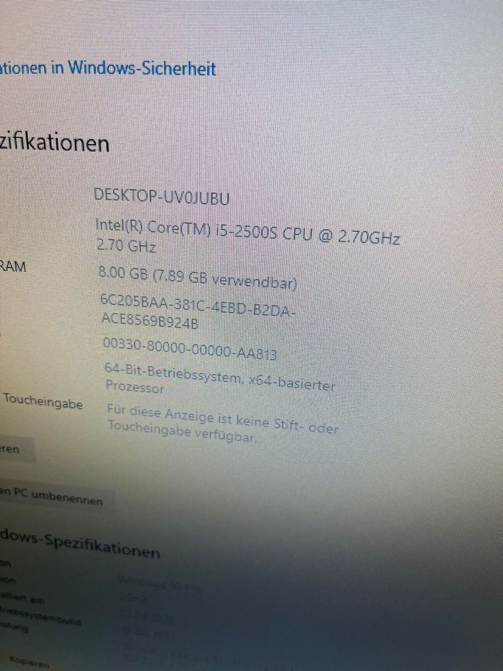 Hewlett Packard PC: HP Compaq 8200 Elite i5, PC All in One – Usato da Oensingen venduto da aziri123 8