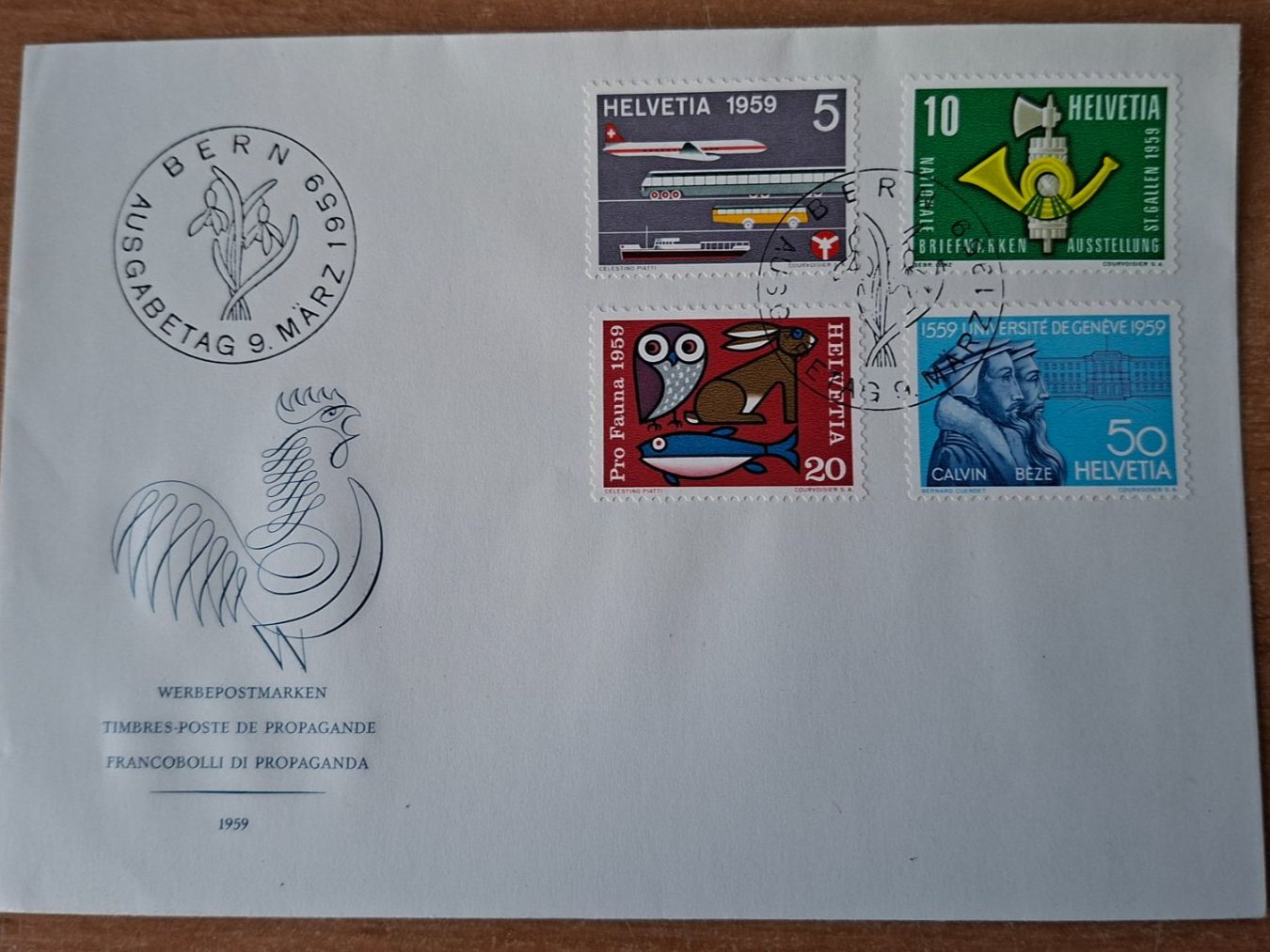 Alle Briefmarken: F0343 - FDC Propagande 1959 – Gebraucht aus Trélex von Phil_Albert