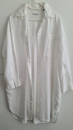 Marc O'Polo Blusenkleid aus Leinen in weiss Gr. 36 NEU