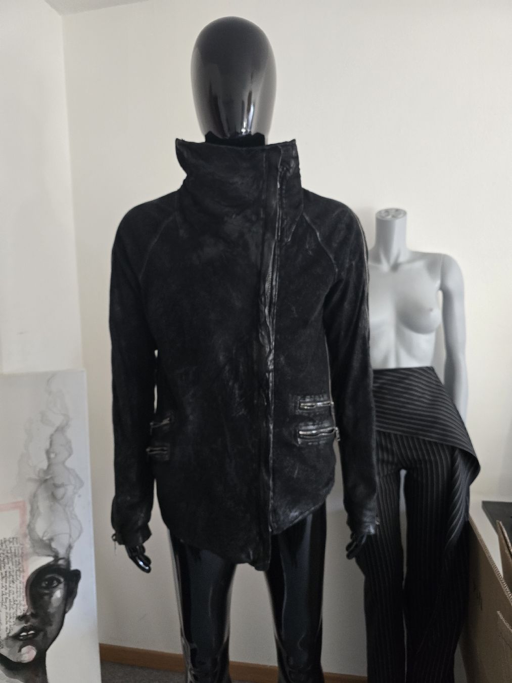 Giacche: Designer Giorgio Brato Leather Jacket, Black, Size 48 – Usato da Zürich venduto da joa_26k8