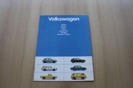 VW Modell Programm Prospekt USA 1981