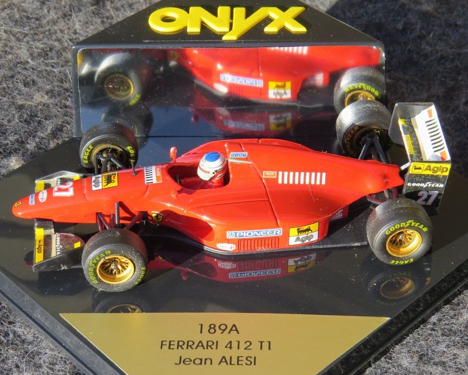 F1 / MINICHAMPS au 1/43 FERRARI 412 T1 1994 n°28 / G.BERGER, réf 430