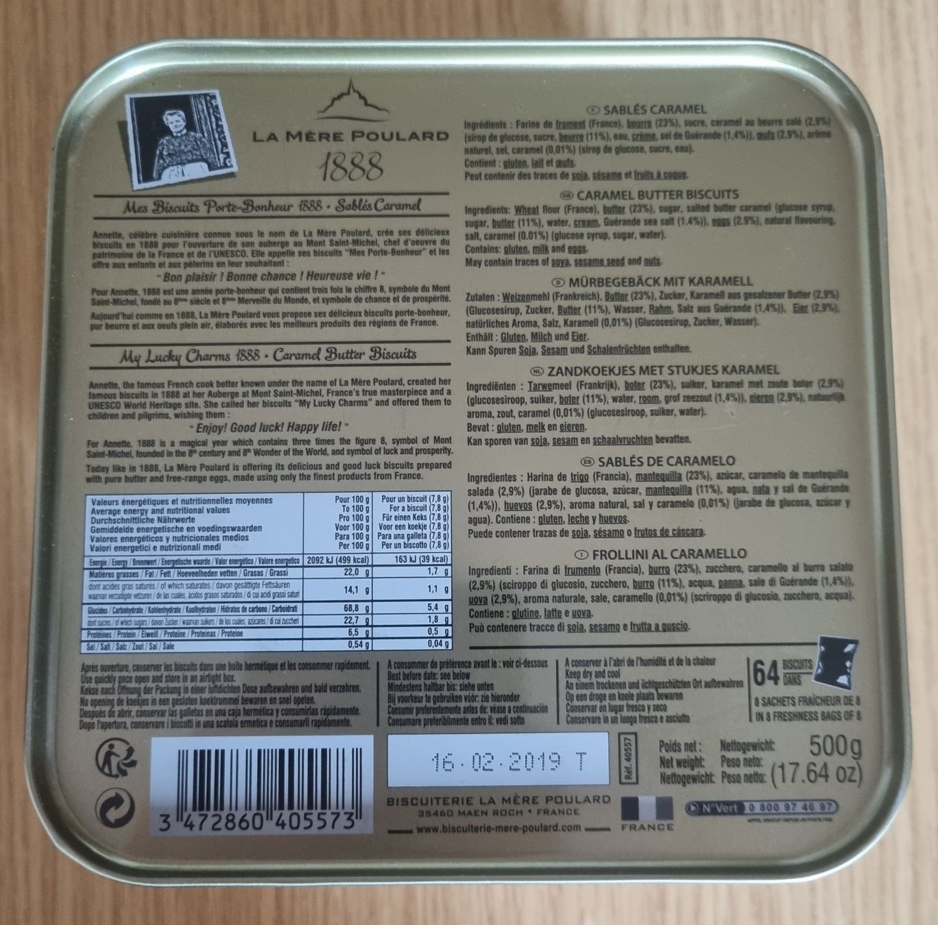 Zuccheriere: Les Sables de la mère Boulard Dose. Ohne Biscuits. – Usato da Urtenen-Schönbühl venduto da Kahru 2