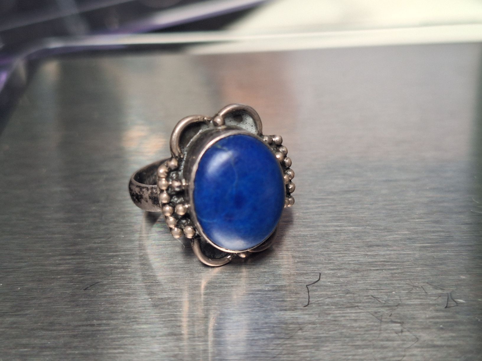 Ringe: Bague argent 925 bleu occasion – Gebraucht aus Tannay von v1n1p00h 2