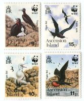Briefmarken "Fregattvögel". Ascension
