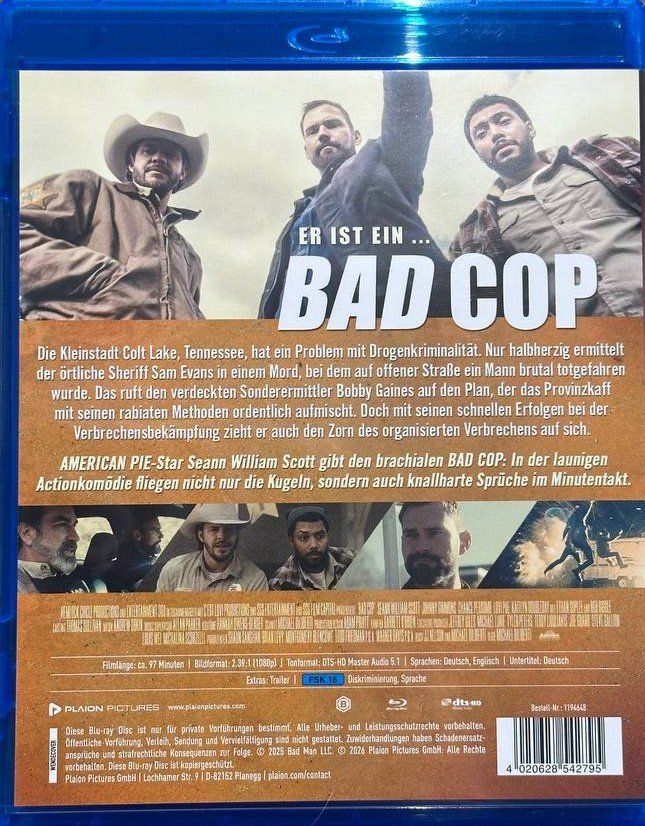 Alle DVDs: Bad Cop Blu-ray - Actionkomödie mit Seann William Scott – Gebraucht aus Beringen von Mantafisch1 1