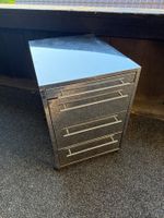 Büro-Schubladenstock, Chromstahl, 4 Schubladen