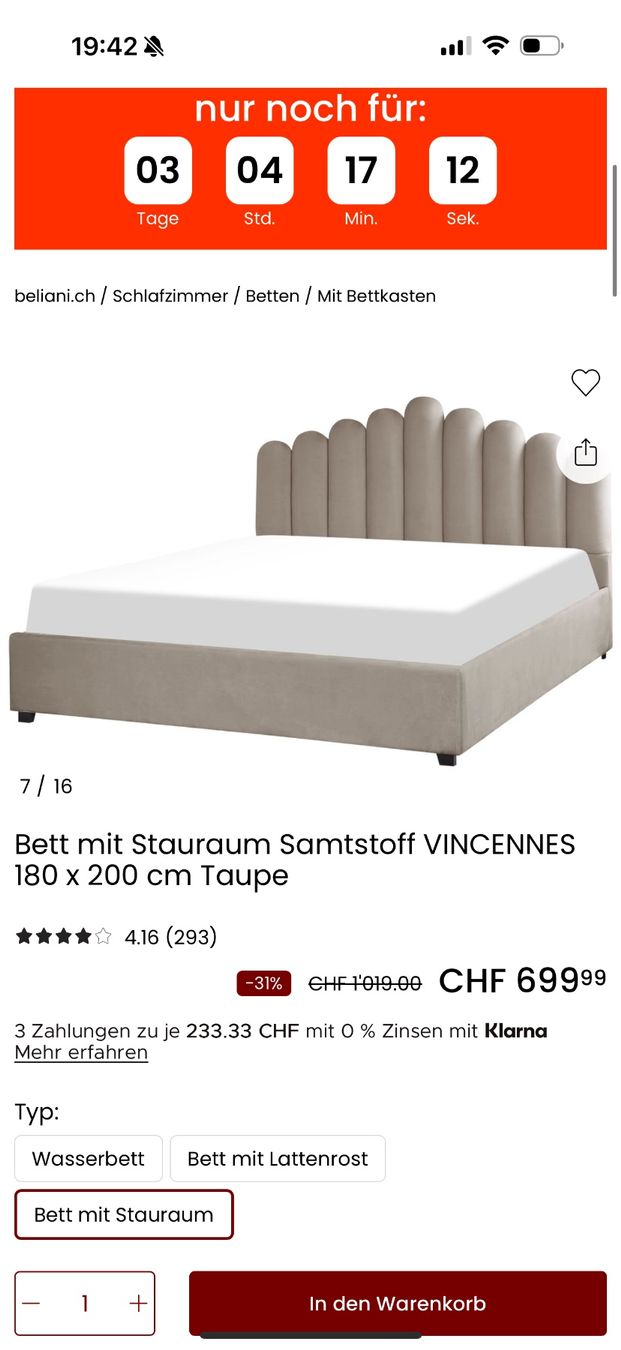 Letti: Bett 180x200 – Usato da Neuenhof venduto da ema_yl96 1